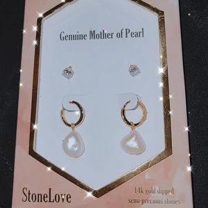 Earrings for women 14 gold dipped